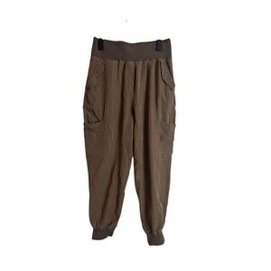 Maeve Anthropologie Jogger Pants Womens Size M Olive Green Utility High Rise